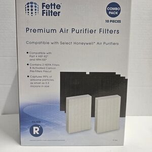 Fette Filter Premium Air Purifier Filters - White & Black